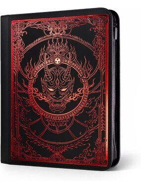 SleeveChief Blood Oni 9 Pocket Side Loading Binder 252 Cards TCG Zip Around